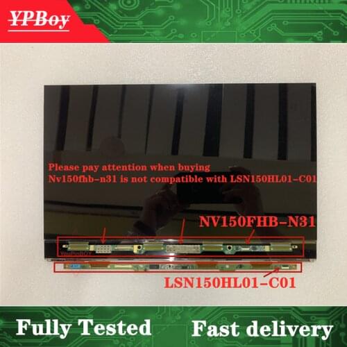 For Samsung Notebook NP900X5L NP900X5N Display Panel LED LCD 15" FHD Screen Display glass NV150FHB-N31 Fully Tested 1920*1080