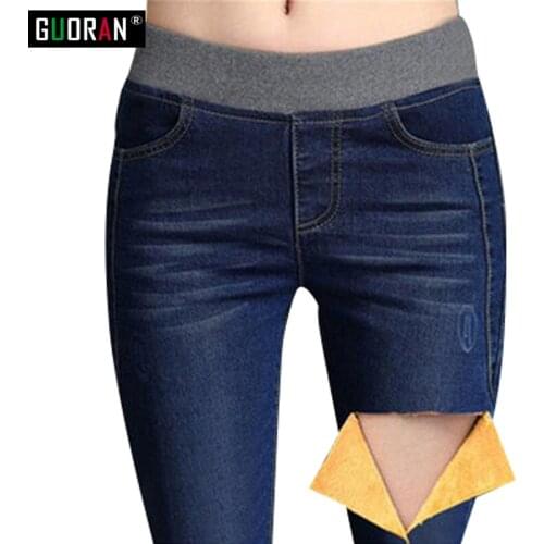 Hot Sale Vintage Jeans Woman Plus Size Elasticity High Waist Skinny stretch Jeans Women Pencil Denim Pants Jeans Femme Mujer
