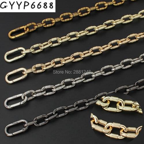 5 colors NEW All-match zinc alloy thread chain bags strap bag parts easy matching DIY handles Accessory Factory Plating