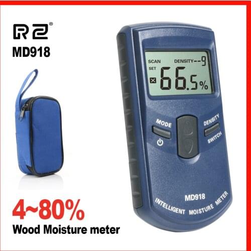 RZ Moisture meter High Precision Inductive Wood Timber Moisture Meter Digital Electrical Tester MD918 Moisture meter