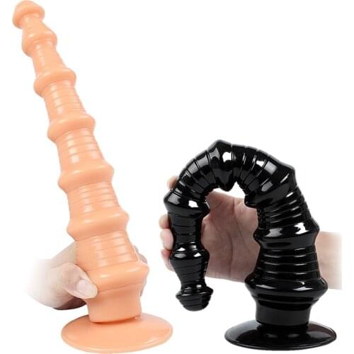 Super Long Anal Plugs Beads Dildo Female Masturbation Big Butt Plug Anus Dilator Adult Anal Sex Toys For Man Woman Sex Products