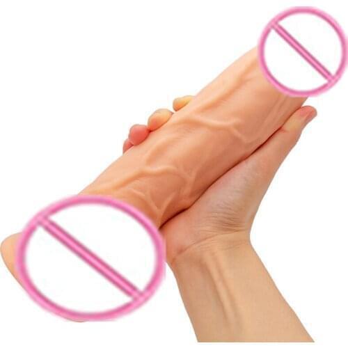 Super Soft Liquid Silicone Simulation Penis Female Masturbation Device Wear Adult Products Fake Dildo