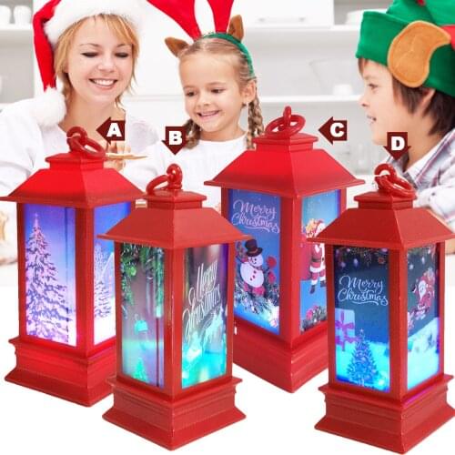 Behogar LED Christmas Candle Lantern Light Lamp Hanging Candles Ornament with Lighting Effect for Home Party Decorations