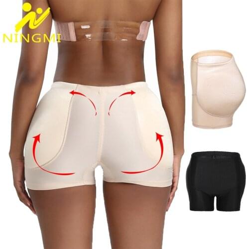 NINGMI Butt Lifter Panties Women Body Shaper Hip Enhanser Shapewear Push Up Strap Seamless Butt Pads Shaping Panties Plus Size