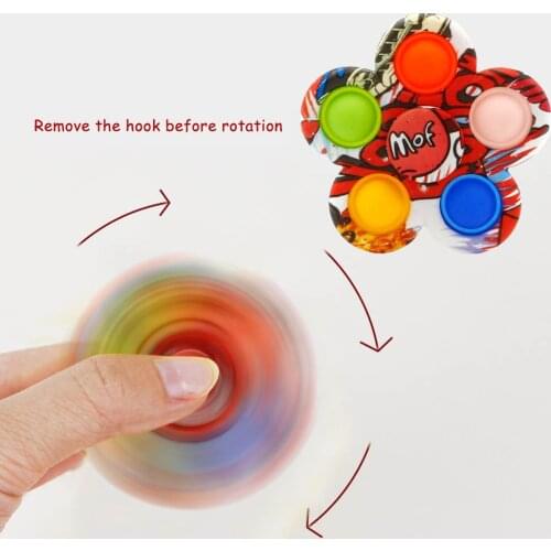 Dimple Fidget Toy Silicone Push Bubble GraffitiFingertip Spinner Sensory Fidget Toys For Autism Stress Relievers Toys Adult Kid