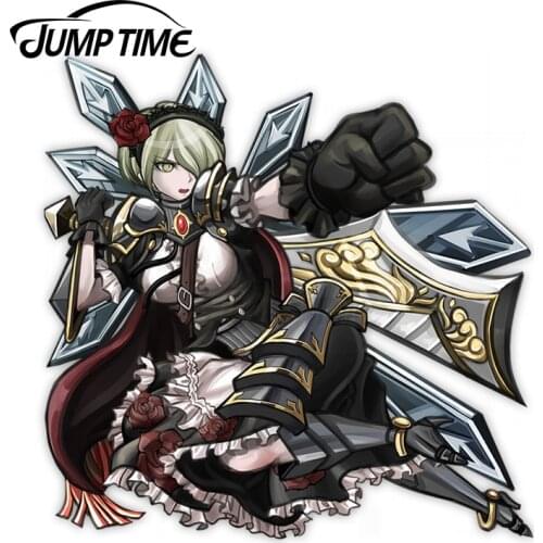 Jump Time 13 x 11.8cm For Danganronpa V3 Kirumi Tojo Argument Armament Anime Car Stikcers Decal Vinyl Car Wrap Laptop Decor
