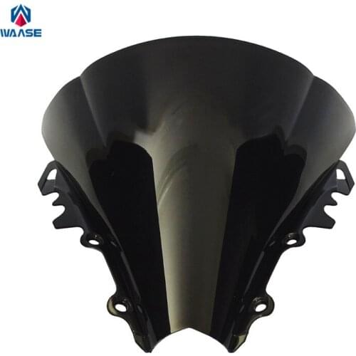 Waase Motorcycle Double Bubble Windscreen Windshield Shield Screen For Yamaha YZF R6 2006 2007