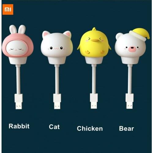 Xiaomi Youpin USB LED Telecontrol Small LED Desk Lamp Night Lights Bedroom baby room Decoration Kid Room Night Light Night lamp