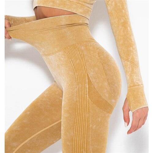 Women Seamless Fitness Pants Fashion High Waist Elastic Leggin Push Up Tights Breathable Yoga Leggings Gym Activewear