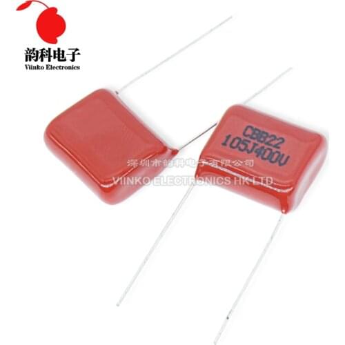 10pcs CBB Polypropylene film capacitor pitch 20mm 105 1uF 400V
