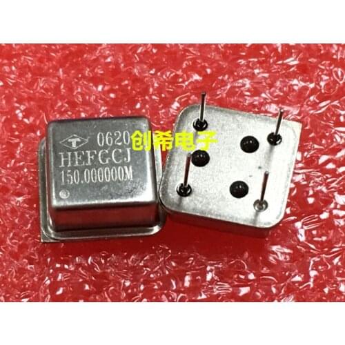 150 m into vibration crystal oscillator 150 MHZ square 150.000 MHZ half size