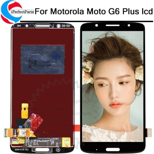 5.93 inch Full LCD For Motorola Moto G6 Plus LCD Screen With Touch Glass Digitizer Panel For Moto G6 Plus Assembly Free Shipping