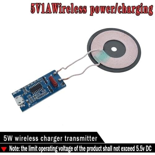 5V 1A wireless power supply charging 5W wireless charger transmitter universal quick charge DIY Micro USB Charging Coil