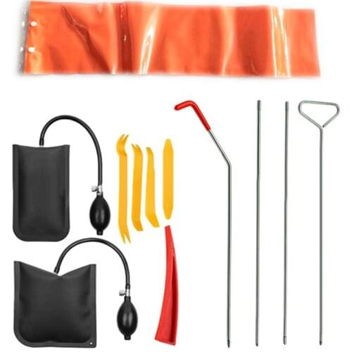 Car Tool Car Window Door Key Lost Kit Inflatable Air Pump Air Wedge Non Marring Wedge PVC Bag Long Reach Grabber For Cars Truck