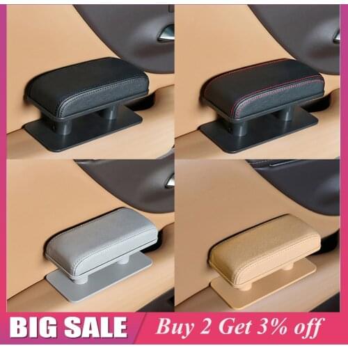 Car Armrest Left Elbow Support Universal Adjustable Anti-fatigue Pad Cushion Relieve Drivers Arm Fatigue