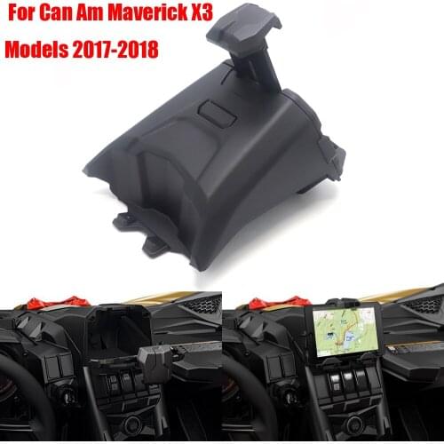 For Can Am Maverick X3 Models Black Electronic Device Holder With Integrated Storage 2017-2018