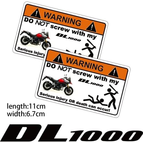 KODASKIN Motorcycle Cheap Creative Warning Sticker Decal for SUZUKI DL1000