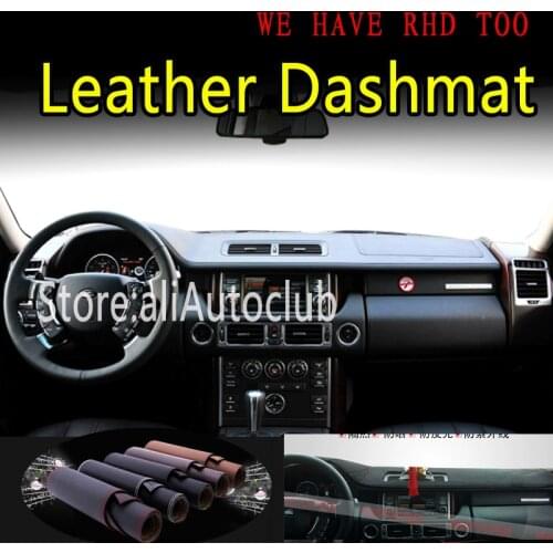 For land rover range rover g3 2003-2012 Leather Dashmat Car Styling Covers Dash Mat Dashboard Cover Carpet Accessories Styling