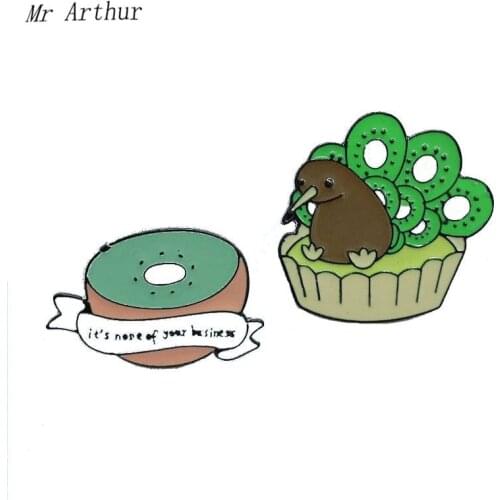 Feed Bird Nest Enamel Pin Its none of your business Cup Brooch Backpack Clothes Lapel Animal Jewelry Gift for Friends