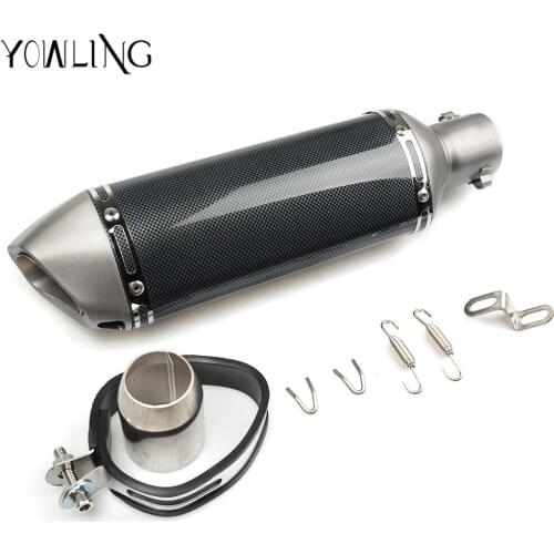 Motorcycle Inlet 51mm exhaust muffler pipe with db killer 36mm connector For Ducati MONSTER 400 620 695 696 796 821 1100 1200