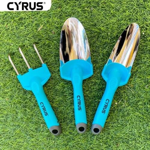 3Pcs Garden Tools Set Carbon Steel Electroplate Suit Cultivating Planting Trowel Orchard Shovels Spades Transplanter Mini