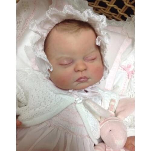 Newborn Alive Soft Silicon Vinyl Krista By Linda Murray Reborn Doll Kits for DIY 20" Baby Dolls Accessories 3/4 Head Arms Legs