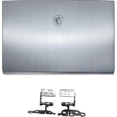 NEW Laptop LCD Back Cover/Hinges For MSI WF75 MS-17F1 17F3 17F4 Series Laptop Top Back Case Siver