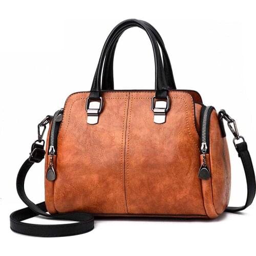 Luxury Handbags Women Bags Designer Vintage Tote Bag Ladies PU Leather Large Capacity Casual Messenger Shoulder Bags Sac A Main