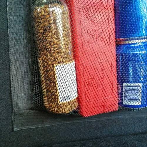 Car Auto Back Rear Trunk Seat String Net Mesh Storage Bag Pocket Cage durable Strong Magic Tape