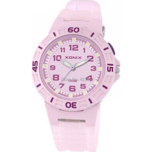 Girls Sports Quartz Watches Waterproof 100m Led Light Fashion Women Sports Watch