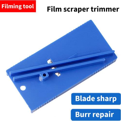 Trimmer for Car Wrap Edge Banding Machine Trimming Device Block Wood Double Edge Trimmer for Squeegee Sharpener Tool
