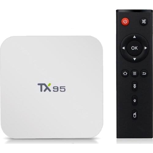 TX95 White Android 7.1 TV BOX Amlogic S905W Quad-Core 64bit Dual WiFi BT 4.1 Full HD 4K KD 17.4 Streaming Box 5pcs