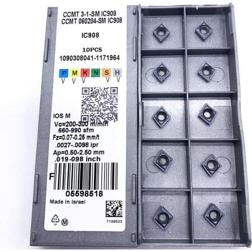 CCMT060204 CCMT060208 SM IC907 IC908 carbide turning insert internal cutting tool CNC lathe tool milling cutter