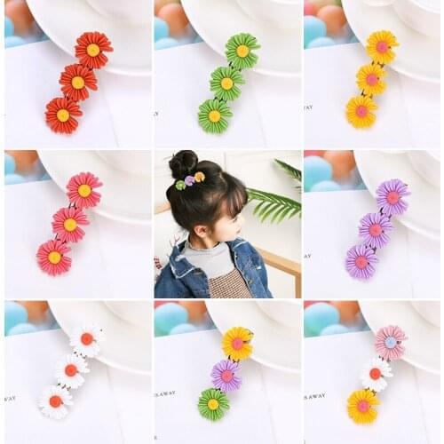 YWZIXLN Girls Cute Cartoon Small Daisy Hairpins Children Lovely Hair Clips Barrettes Headband Kids Hair Accessories H012
