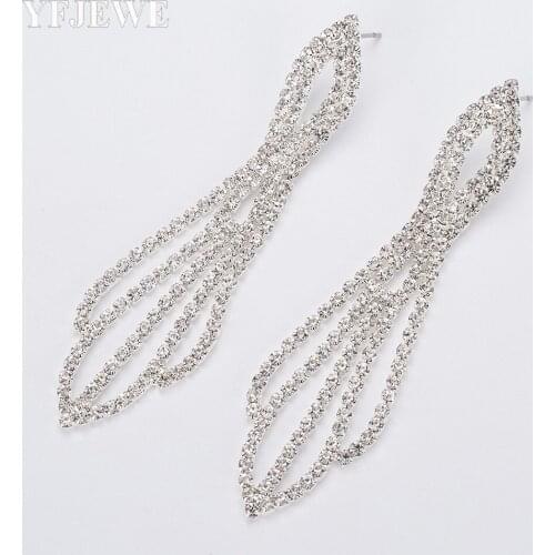 Fashion Earrings Wedding Crystal Type of Womens Exaggerated leaves Women Jewelry Drop Earrings Luxurious Crystal Earrings E396