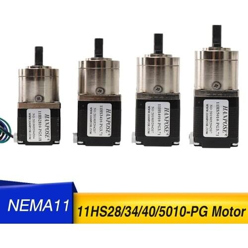 11HS2810 3410 4010 5010-PG Nema11 Stepper Motor 28 motor Extruder Gear Stepper Motor Ratio 3.71-1Planetary Gearbox