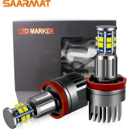 2PCS H8 LED angel eyes demon eyes 120W daytime running lights for BMW E81 E88 e90 e92 e60 e64 e70 X5 X6 M3 e71 CANbus error-free