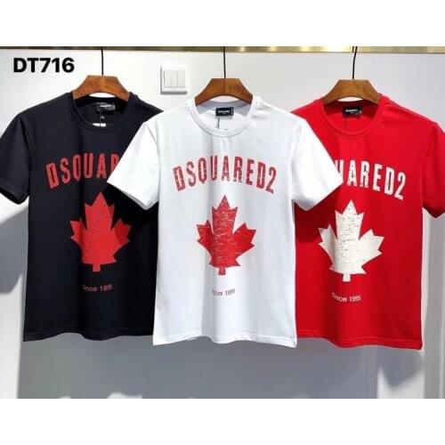 2021 DSQ2 Fashion Trend New Mens Printed T-Shirt DT716