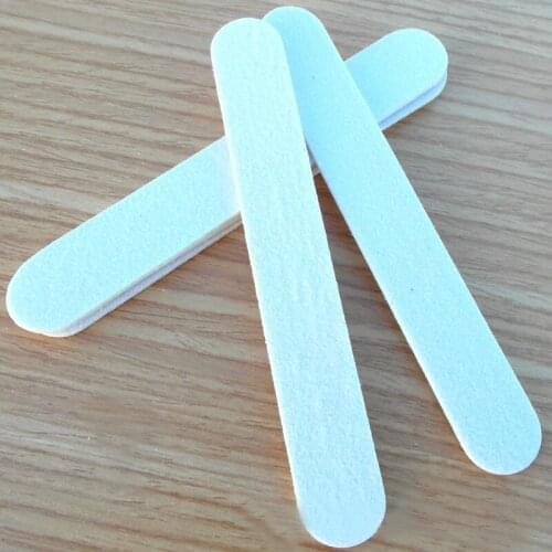 20 pcs/lot high quality wood nail file white emery board 80/80 manicure tool