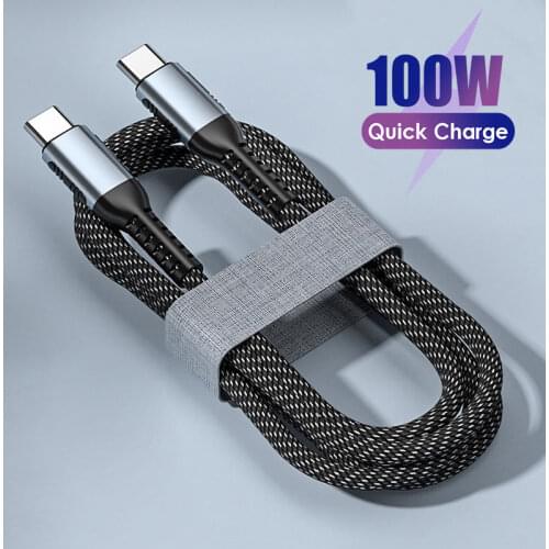5A USB C To USB Type C PD 100W Fast Charger Cable For Samsung MacBook iPad Pro HP DELL Quick Charging C-C Wired Data Cord