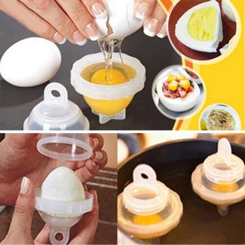 7Pcs/set Plastic Egg Cooker Hard Boil Egg Cooker Without Shells Portable Egg Separator Steamer Cooking Tools