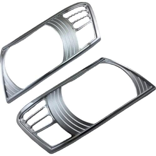 ABS Chrome Front Head Light Cover Car Exterior Accessories For Mitsubishi Pajero V73 2001