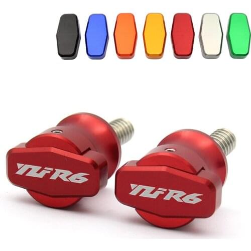 M6 Motorcycle accessories Swingarm Spools slider stand screws for yamaha YZF R6 1999 2000 2001 2002 2003 2004 2005 2007 -2016