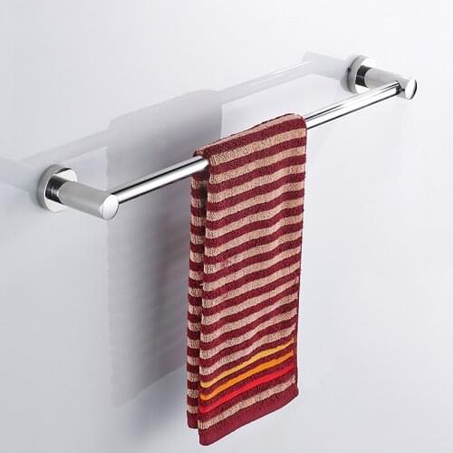 24",60cm Single Towel Bars Towel Holder Polished Stainless Steel Bathroom Accessories Free Shipping