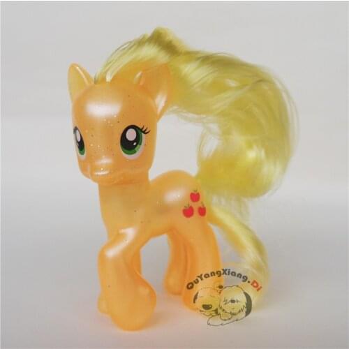 P8-040 Action Figures 8cm Little Cute Horse Model Doll Applejack Brilliant Anime Toys for Children