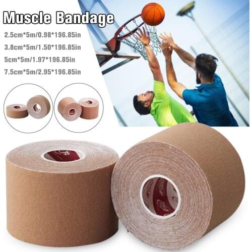 Kinesiology Tape Athletic Elastic Cotton Tape Sport Recovery Tape Strapping Gym Fitness Tennis Running Knee Muscle Protector