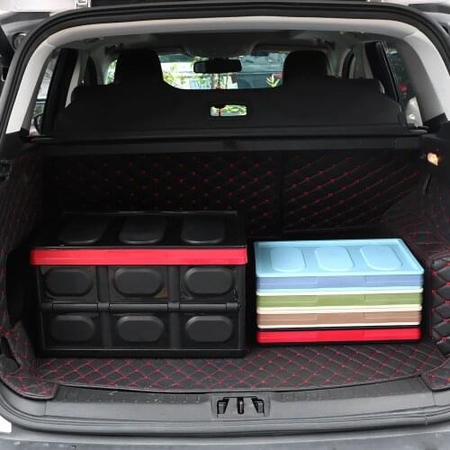 LEEPEE Large Cargo Storage Car Trunk Organizer Stowing Tidying Foldable Car Storage Box Interior Accessories