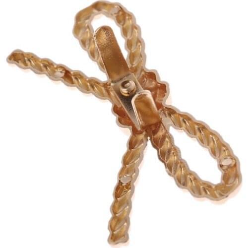 M17D 1PC Metal Hardware Bowknot Shoes Bag Decoration Shoulder Bags Handbag Parts Accessories