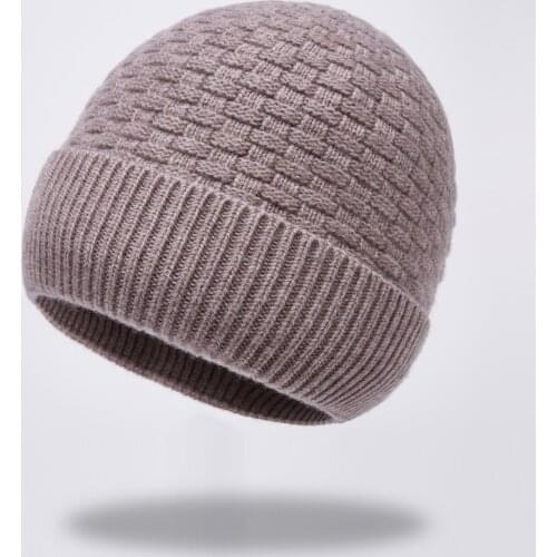 Fashion hedging cap Women men Warm autumn Winter Casual Knitted caps 100% Wool Hemming Hat Ski Hats