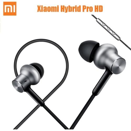 Original Xiaomi Hybrid Pro HD Earphone mic volum control in ear Triple Dual Driver Dynamic Balanced Armature sound audio call